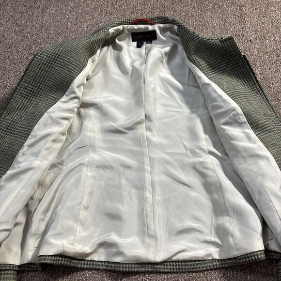 Nina Mclemore 100% Lambs Wool Plaid Women Blazer, Jacket 100% Silk Lining sz 6 - Picture 8 of 10